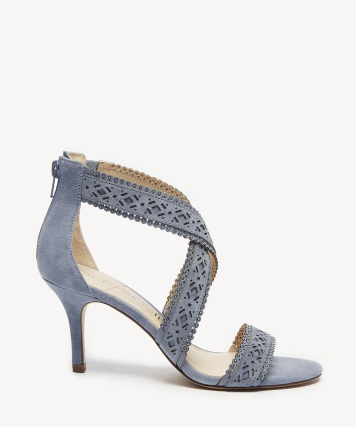 Sole Society Sole Society Venus Cross Strap Sandals Blue Size 6 Suede
