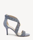 Sole Society Sole Society Venus Cross Strap Sandals Blue Size 6 Suede