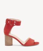 Vince Camuto Vince Camuto Women's Jannali Cylinder Heels Sandals Cherry Red Size 5 Leather From Sole Society