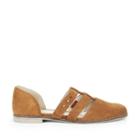 Sole Society Sole Society Venice Two Piece Flat - Chestnut