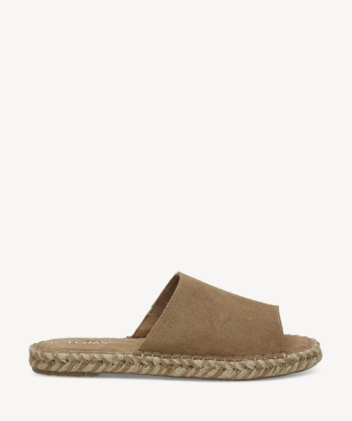 Toms Toms Clarita Espadrille Slides - Toffee-10