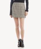 Astr Astr Women's Raye Skirt In Color: Black Mustard Plaid Size Large From Sole Society