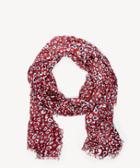 Sole Society Women's Leopard Print Over Scarf Oxblood Viscose From Sole Society