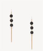 Sole Society Sole Society Duster Drop Earrings Gunmetal Combo One Size Os
