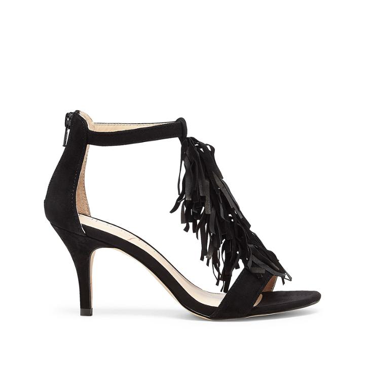 Sole Society Sole Society Isla Fringe Sandal - Black