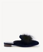 Sole Society Sole Society Cleona Feather Pom-pom Slide