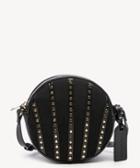 Sole Society Sole Society Aira Crossbody Bag In Color: Canvas Canteen Black Vegan Leather Cotton