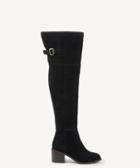 Sole Society Sole Society Devlin Otk Buckle Boots Black Suede Size 5.5