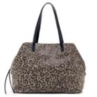 Sole Society Sole Society Millie Printed Oversize Tote - Leopard Taupe-one Size