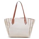 Sole Society Sole Society Rooney Fabric Trapeze Tote - Tan Natural