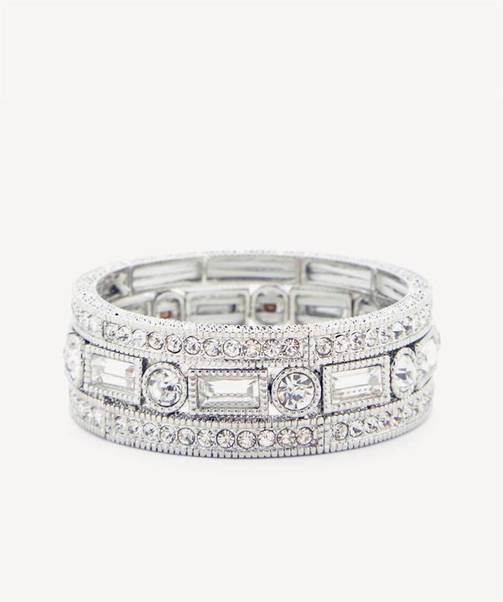 Sole Society Sole Society Pave Stretch Bracelet Set