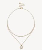 Sole Society Sole Society Pink Shell Layered Necklace Gold One Size Os