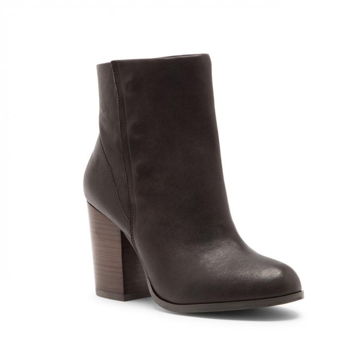 Sole Society Sole Society Henley Snap Button Platform Bootie - Dark Brown-6