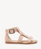 Sole Society Sole Society Fauna Fringe Flats Sandals Light Camel Size 5 Suede