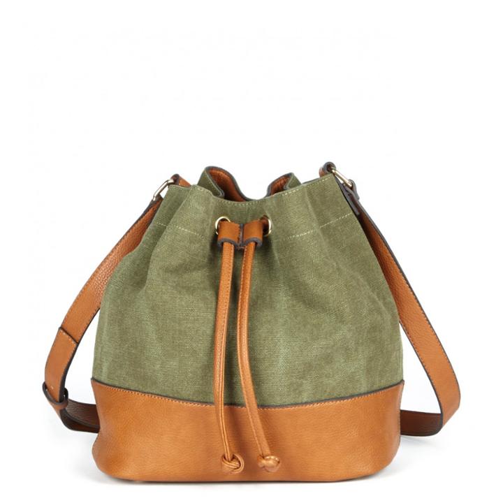 Sole Society Sole Society Daniela Medium Bucket - Olive-one Size