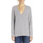 Stylesaint Stylesaint Beechwood Long Sleeved V-neck Tee - Stripe