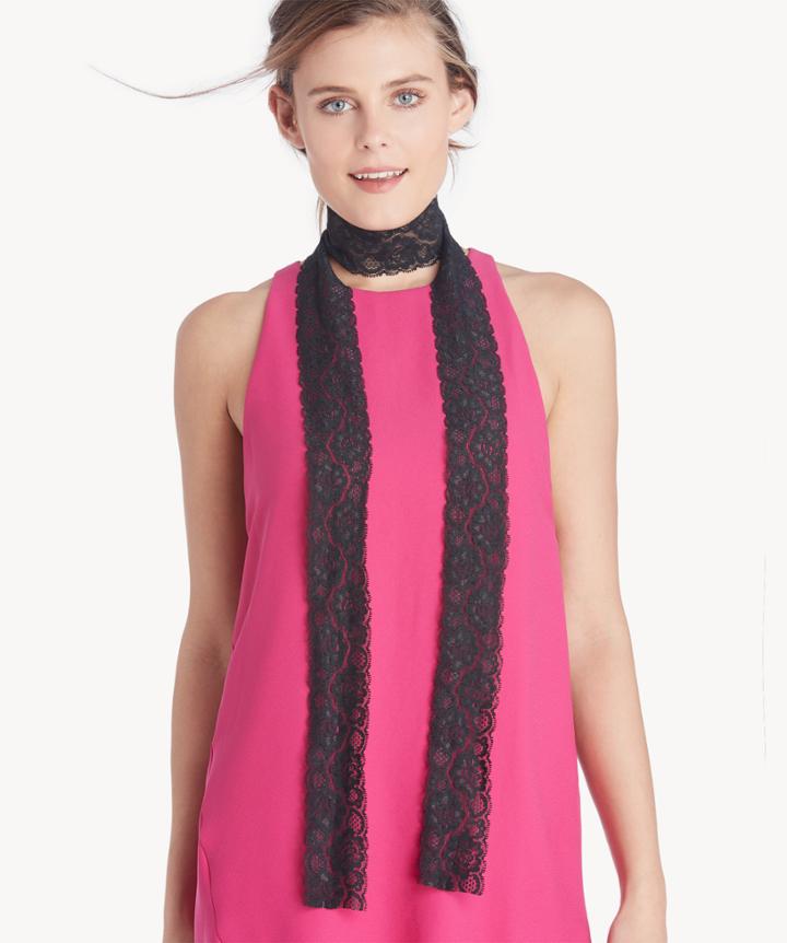 Sole Society Sole Society Skinny Lace Scarf