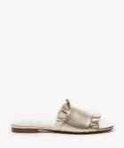 Sole Society Sole Society Madalayne Ruffle Slide - Totes Gold-5