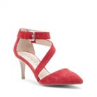 Sole Society Sole Society Cassia Asymmetrical Strap Pump - Red-8.5