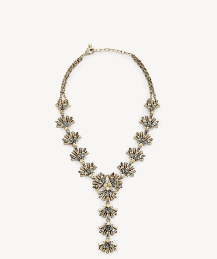 Sole Society Sole Society Confetti Cluster Statement Necklace Bronze Combo One Size Os