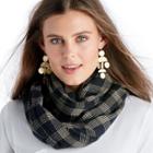 Sole Society Sole Society Checkered Scarf - Black Combo-one Size
