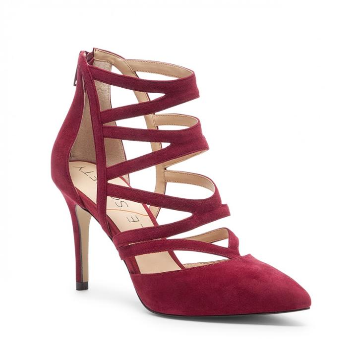 Sole Society Sole Society Shayley Strappy Cut Out Heel - Dark Red-5