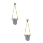 Sole Society Sole Society Abstract Stone Drop Earring - Grey