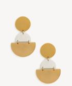Sole Society Sole Society Tiered Geo Statement Earrings Gold Combo One Size Os