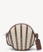 Sole Society Sole Society Aira Crossbody Bag In Color: Canvas Canteen Natural Vegan Leather Cotton