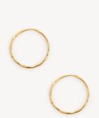 Sole Society Sole Society Gold Plated Basic Hoops One Size Os