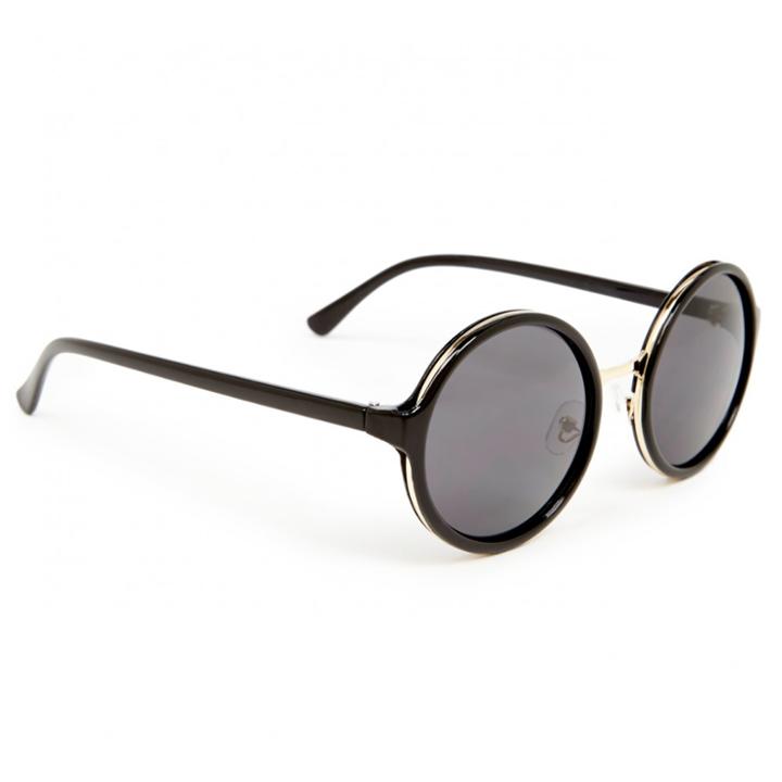 Sole Society Sole Society Marlene Oversized Round Sunglasses - Black-one Size