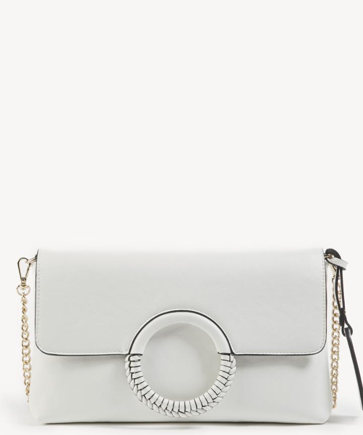 Sole Society Sole Society Day Clutch Vegan White Leather