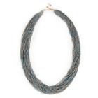 Sole Society Sole Society Multi Layered Beaded Necklace - Blue