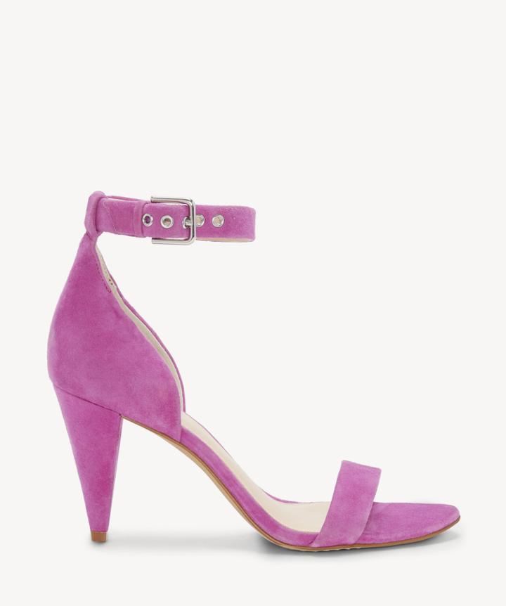 Vince Camuto Vince Camuto Women's Cashane Ankle Strap Sandals Drama Pink Size 5 Leather From Sole Society