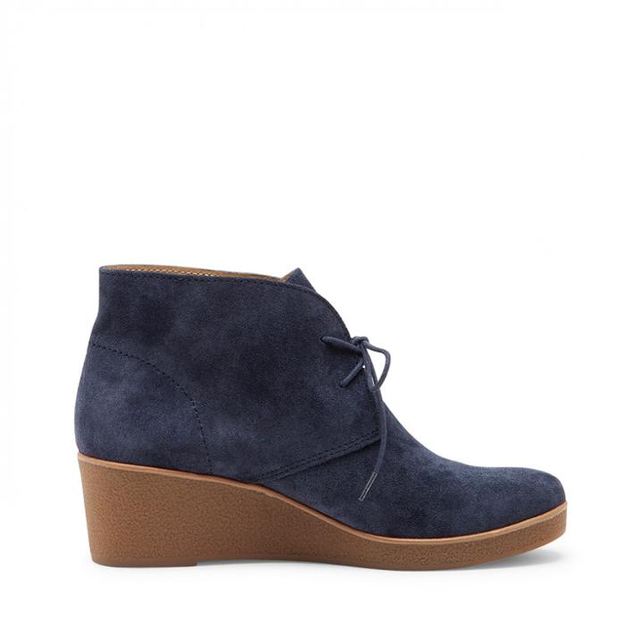 Lucky Brand Lucky Brand Junes Suede Wedge Bootie - Bright Blue-10