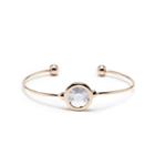 Sole Society Sole Society Dainty Stone Cuff - Rose Gold-one Size