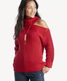 Astr Astr Women's Sepulveda Sweater In Color: Cherry Red Size Xs From Sole Society