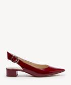 Sole Society Women's Mariol Slingback Pumps Deep Red Size 5 Haircalf From Sole Society