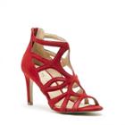 Sole Society Sole Society Alessa Caged High Heel Sandal - Red-5