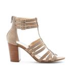 Sole Society Sole Society Elise Gladiators Heels Taupe Size 5.5 Leather