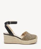 Sole Society Women's Channing Espadrille Wedges Dotted Haircalf Size 5 Fabric From Sole Society