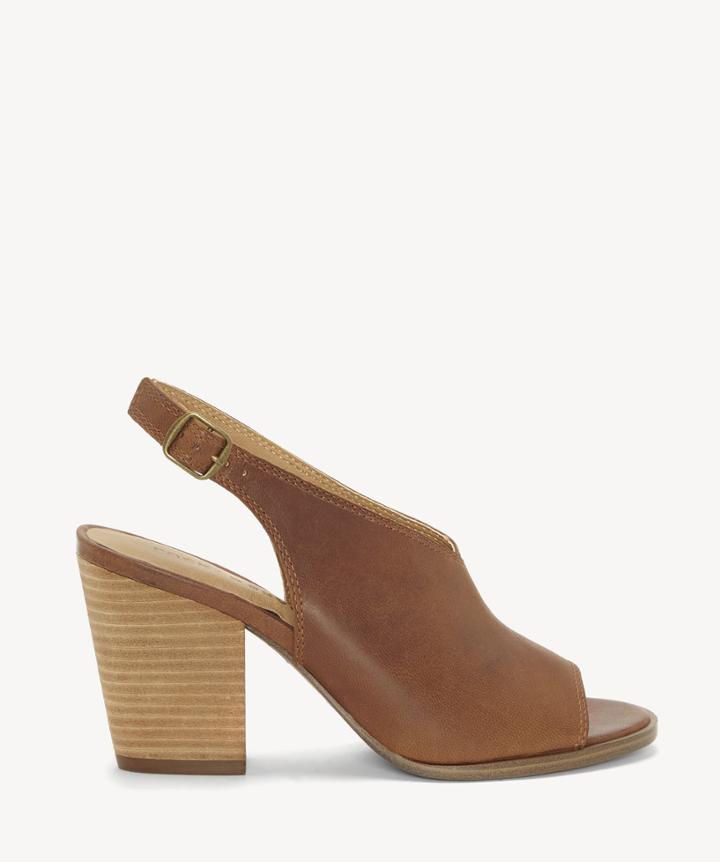 Lucky Brand Lucky Brand Women's Ovrandie Slingback Sandals Toffee Size 5 Leather From Sole Society