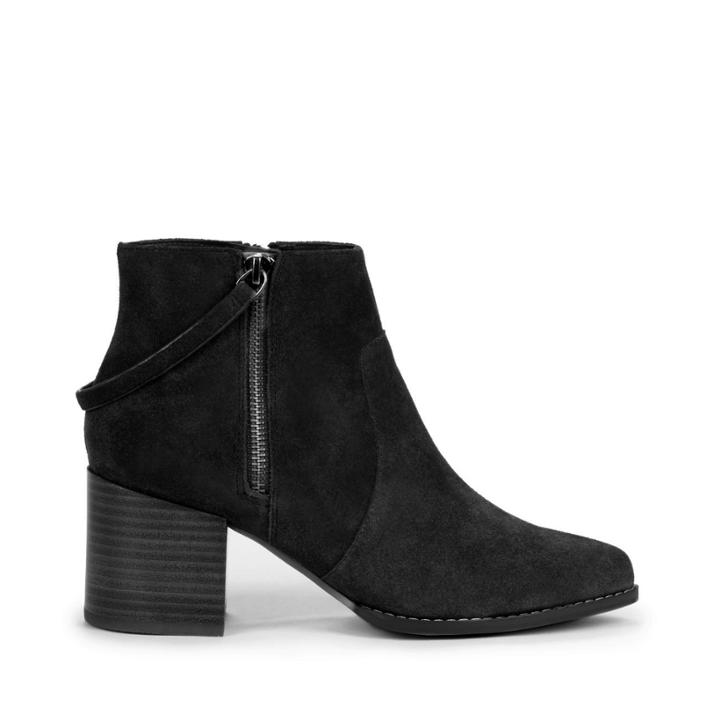 Sole Society Sole Society Everleigh Double Zipper Bootie - Black
