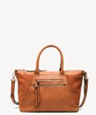 Sole Society Women's Chele Tote Genuine Suede Mix Cognac From Sole Society
