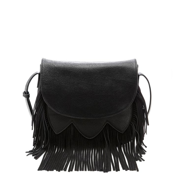 Sole Society Sole Society Kerry Fringe Crossbody - Black
