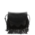 Sole Society Sole Society Kerry Fringe Crossbody - Black