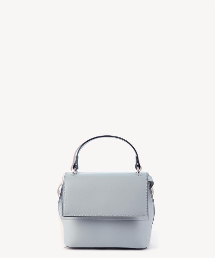Sole Society Sole Society Chino Vegan Mini Crossbody Bag In Color: Powder Blue Leather