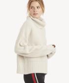 Sanctuary Sanctuary Women's Roll Neck Sweater In Color: Heather Salt Size Large From Sole Society