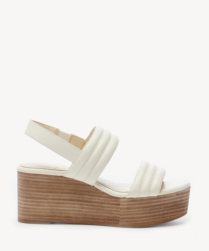 Sole Society Sole Society Amberly Platform Wedge - Eggshell Cream-5