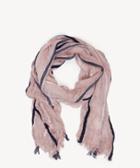 Sole Society Women's Lightweight Stripe Scarf Blush Polyester From Sole Society